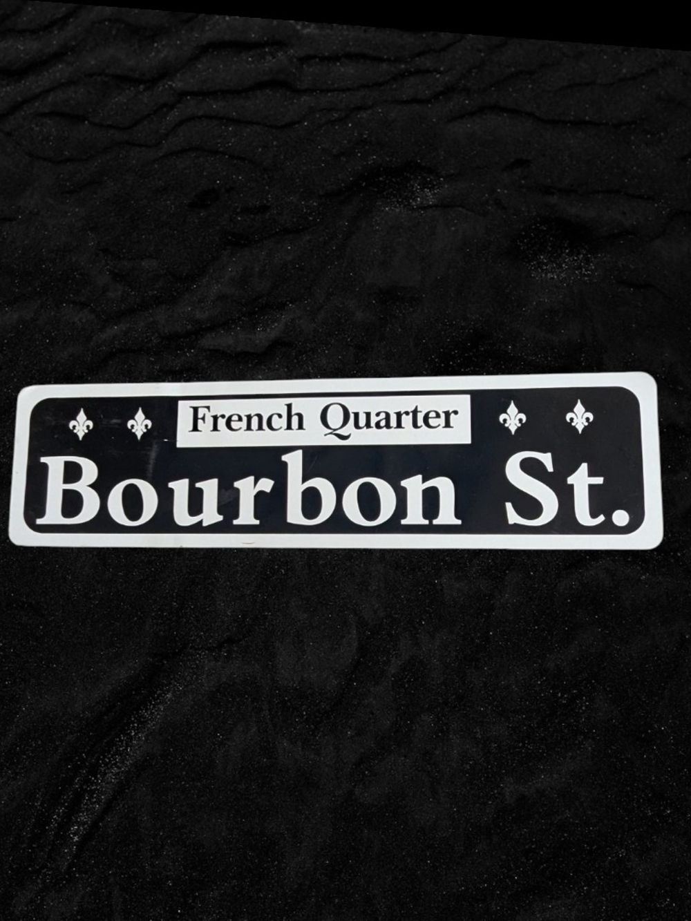 Bourbon St. French Quarter Street Sign - Wall Decor